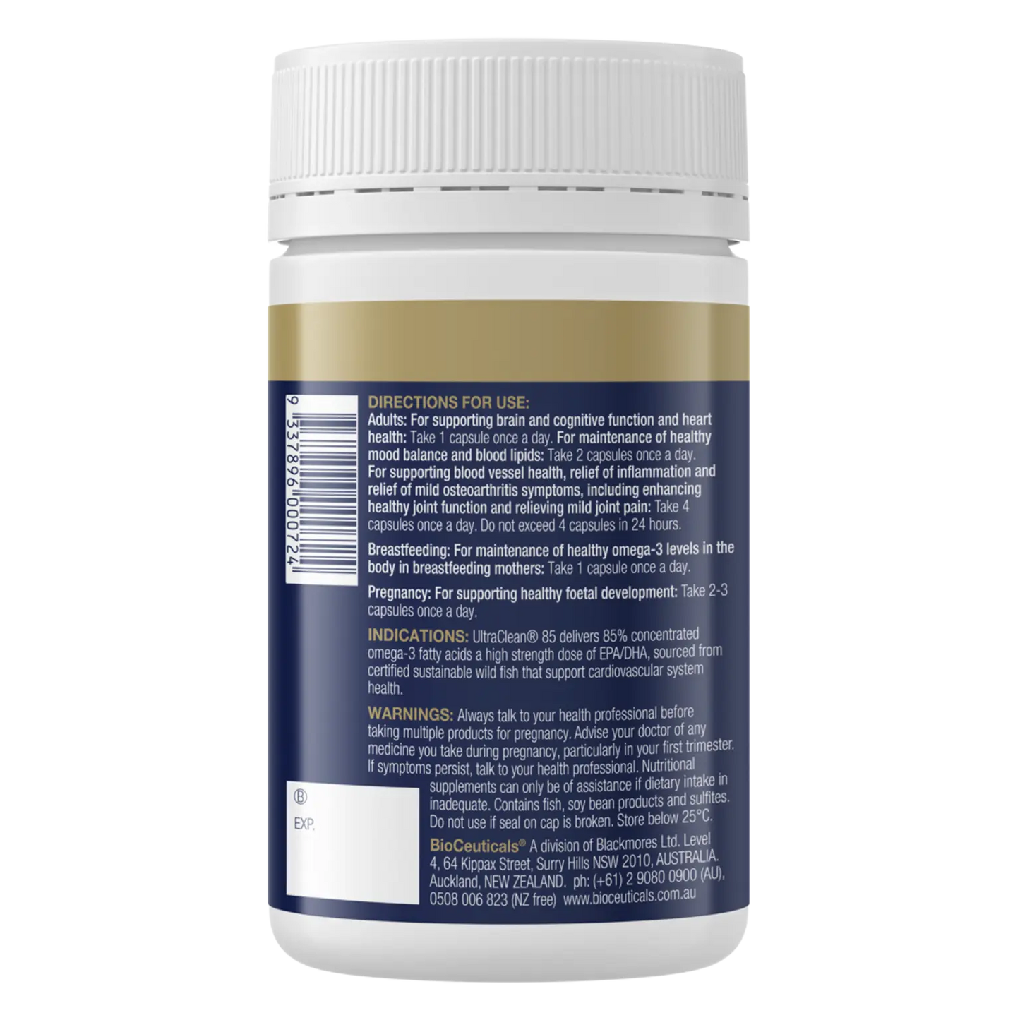 Bioceuticals UltraClean85 - Brain health, mood balance and anti-inflammatory