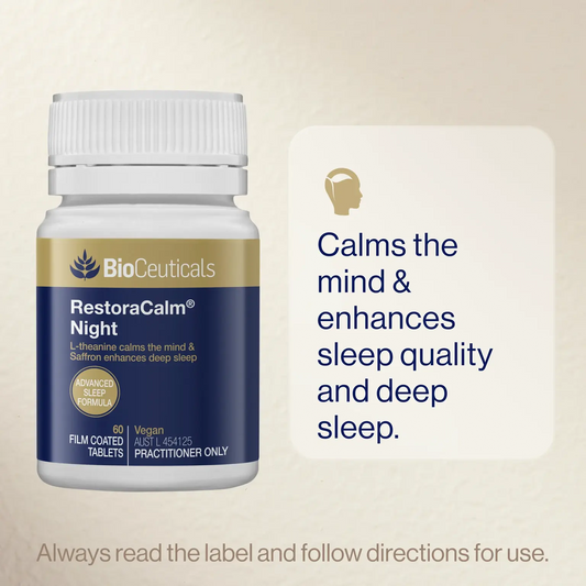 Bioceuticals - RestoraCalm Night - Calms the mind - Practioner Only Australia